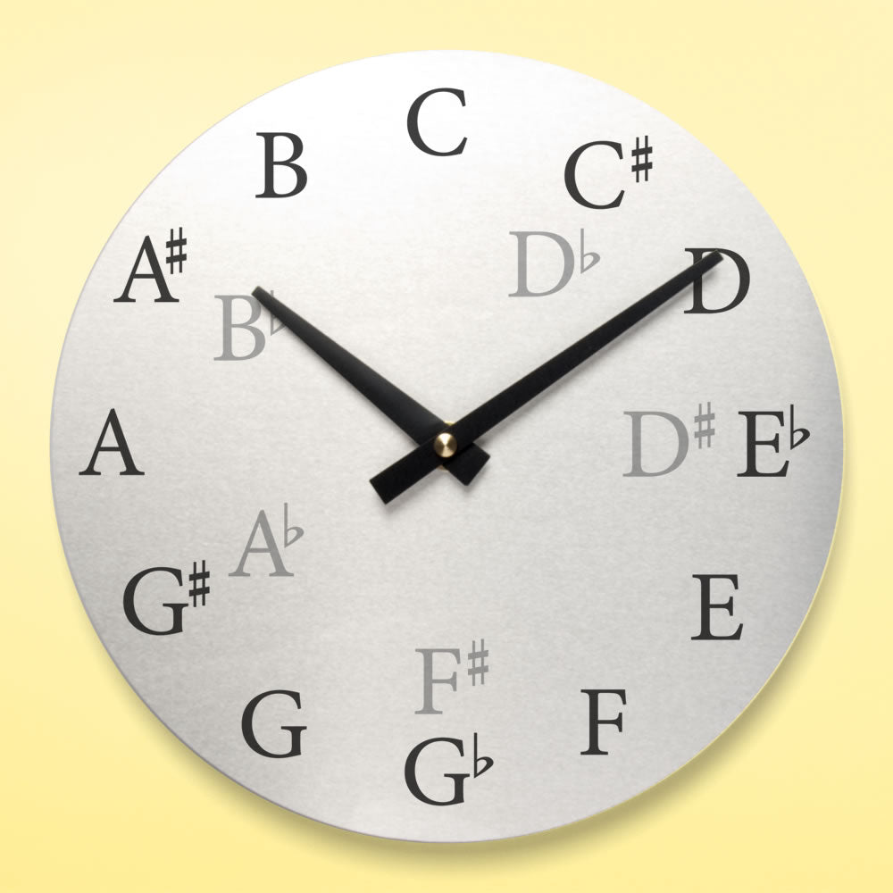 Metal Round Music Wall Clock