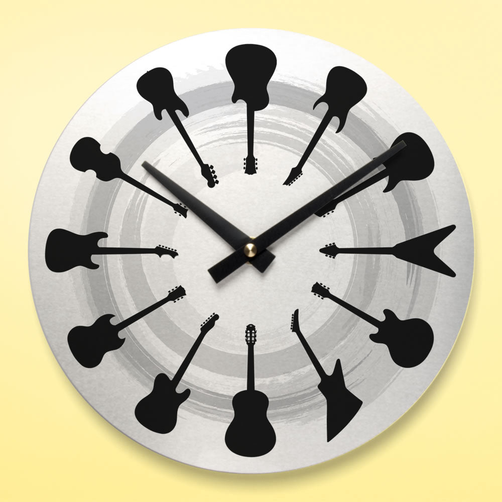 Metal Round Music Wall Clock