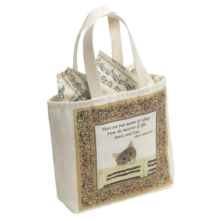 Cat and Music Trinkets Bag