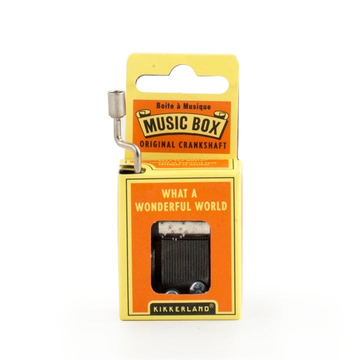 'What A Wonderful World' Crankshaft Mini Music Box
