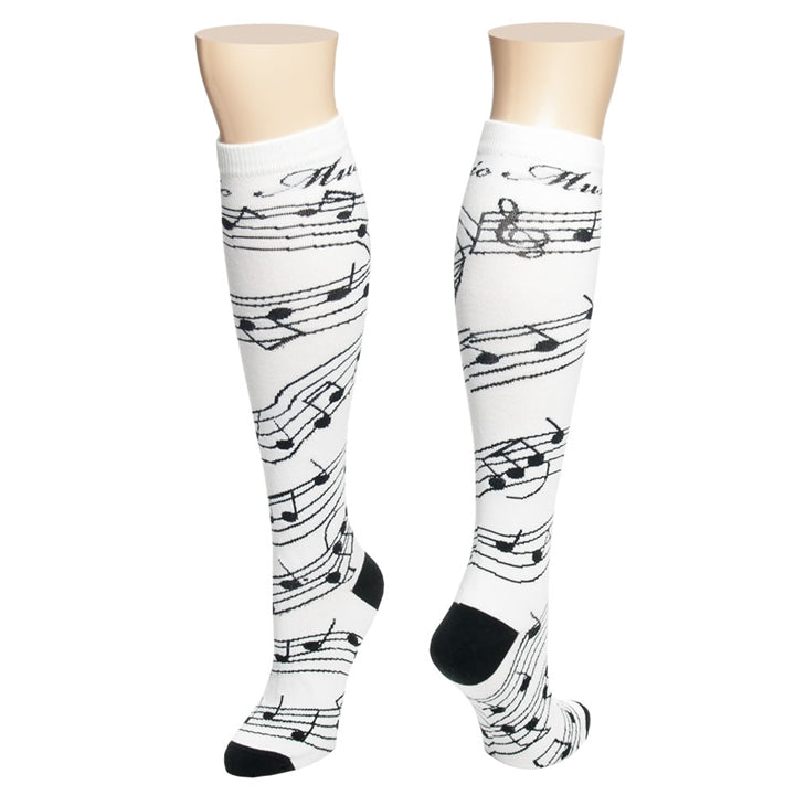 Music Script Knee-High Socks