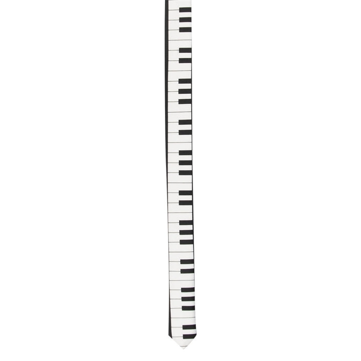 Piano Keyboard Narrow Necktie