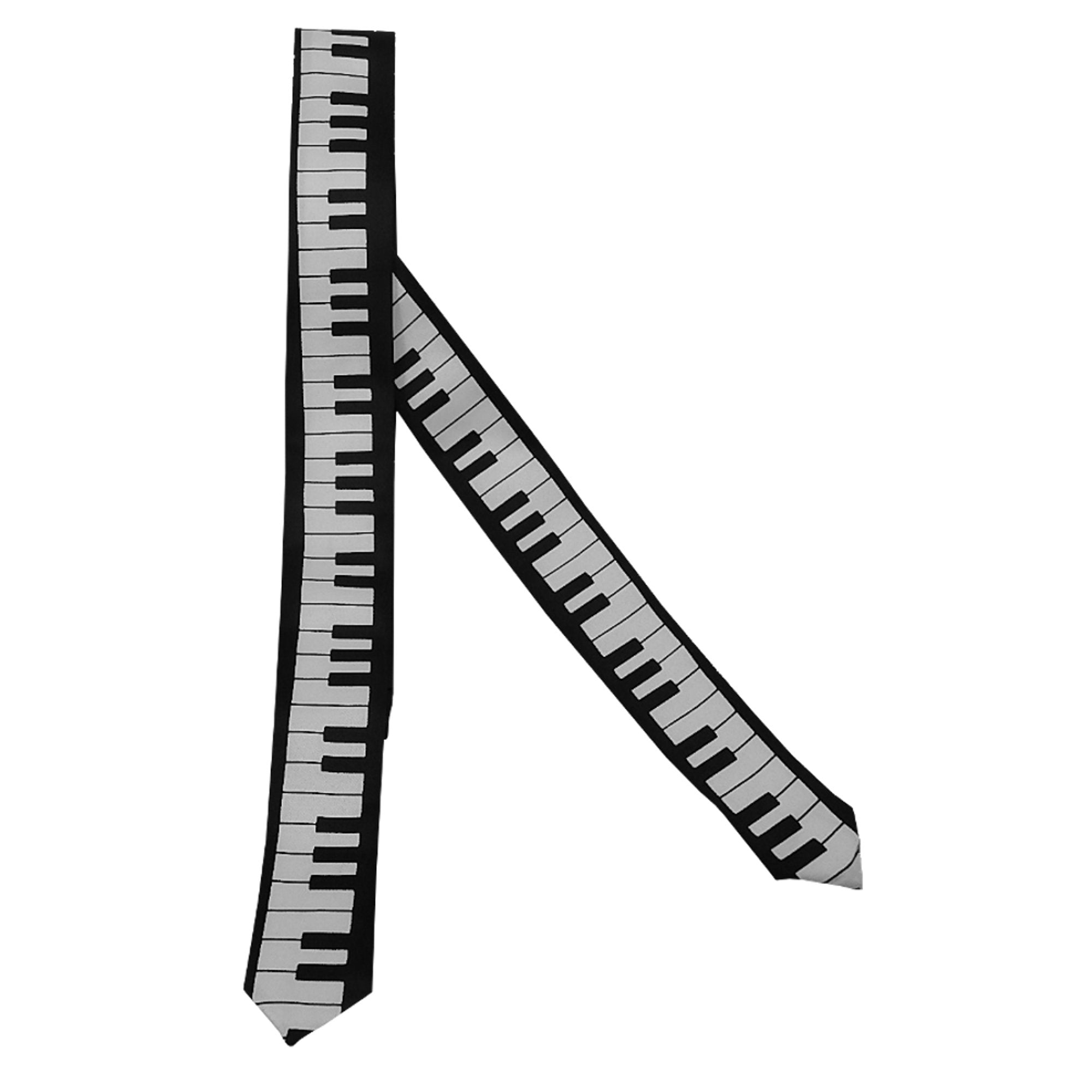 Piano Keyboard Narrow Necktie