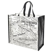 Music Collage Recycled Tote
