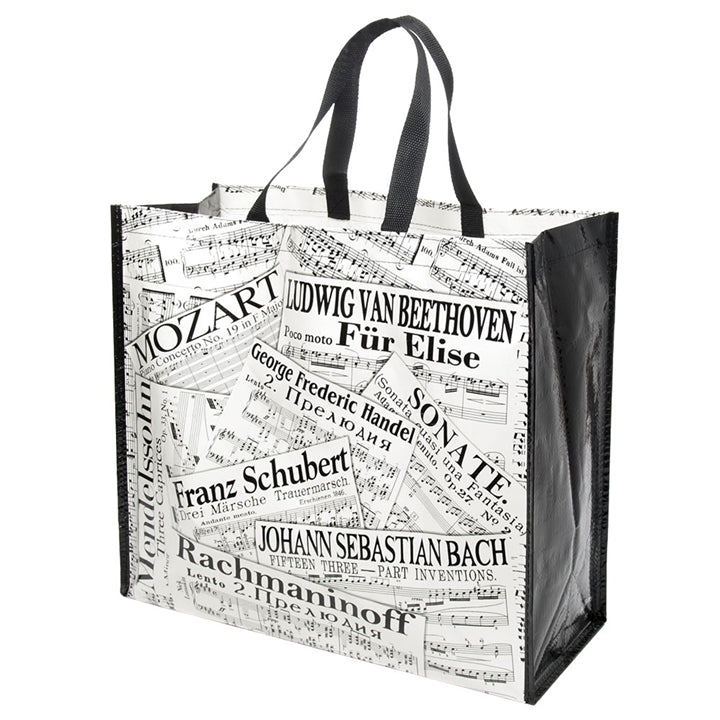 Music Collage Recycled Tote
