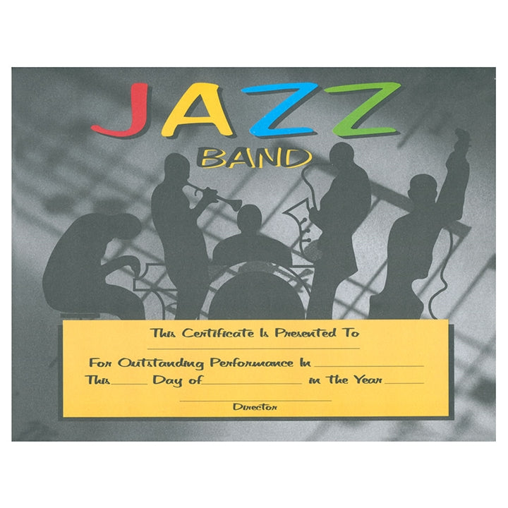 Jazz Band Certificates