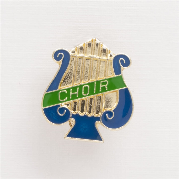 Lyre 'Choir' Enameled Pin