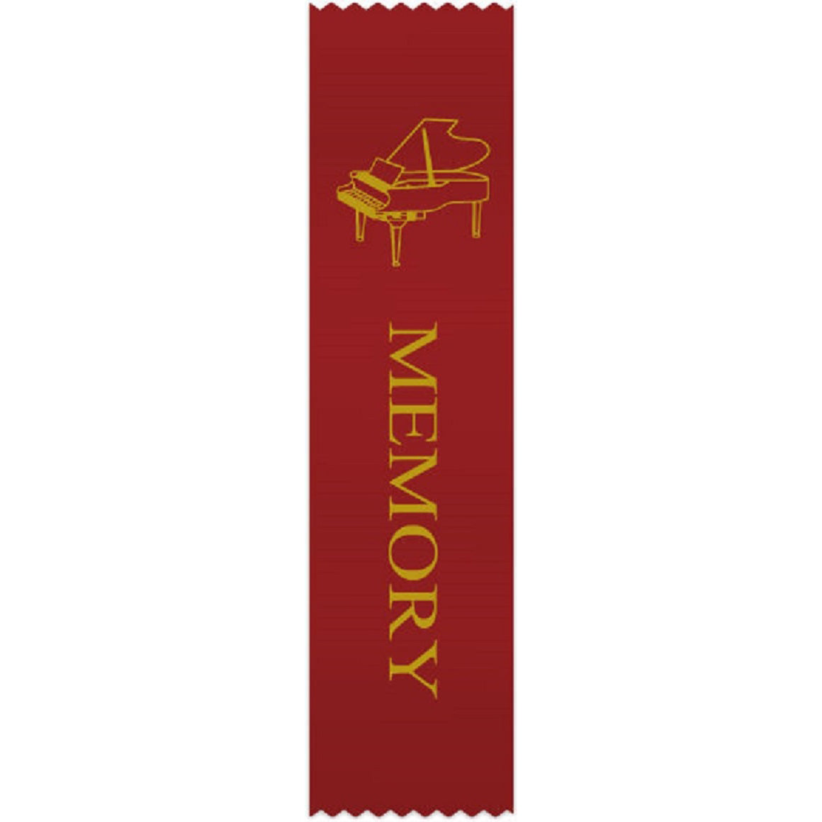 Red Piano 'Memory' Ribbons, Set of 10