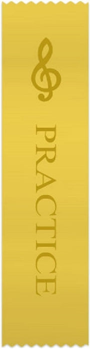 G-Clef Yellow 'Practice' Ribbons