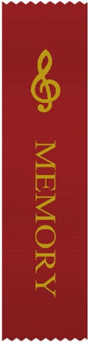 G-Clef Red 'Memory' Ribbons