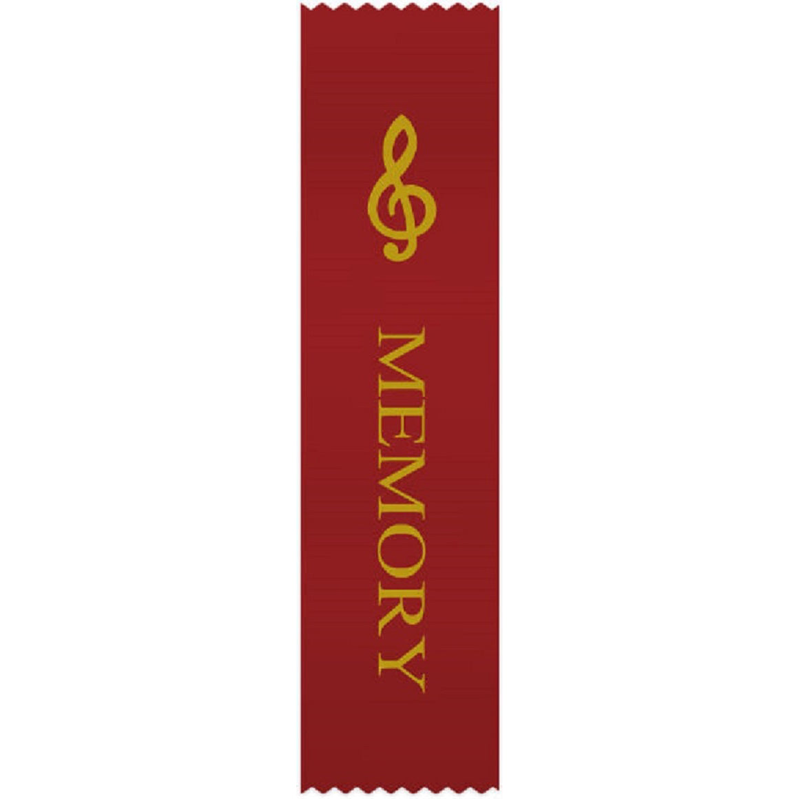 G-Clef Red 'Memory' Ribbons, Set of 10