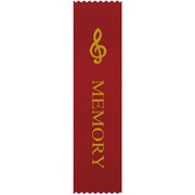 G-Clef Red 'Memory' Ribbons, Set of 10