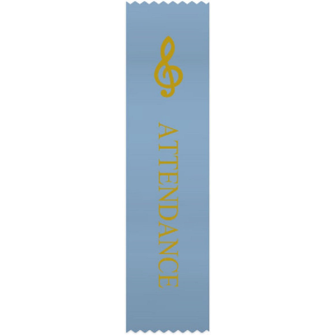 G-Clef Light Blue 'Attendance' Ribbons, Set of 10