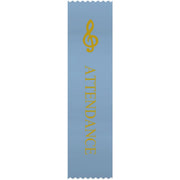 G-Clef Light Blue 'Attendance' Ribbons, Set of 10