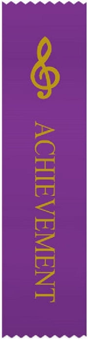 G-Clef Purple 'Achievement' Ribbons, Set of 10