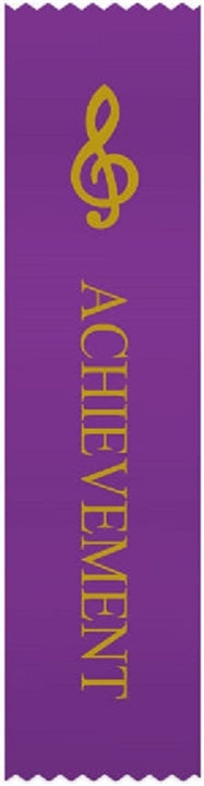 G-Clef Purple 'Achievement' Ribbons, Set of 10