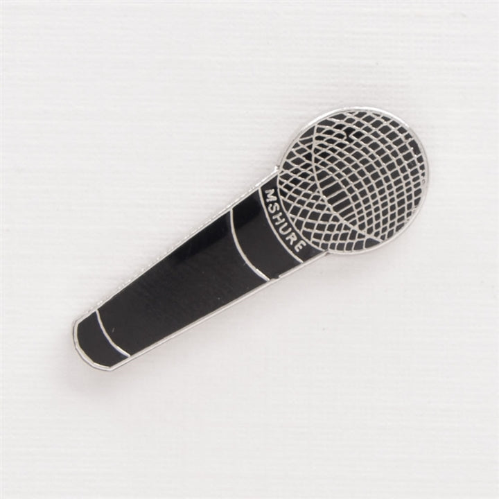 Microphone Enamel Pin