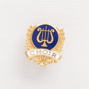 Gold Laurels & Lyre 'Choir' Mini Pin