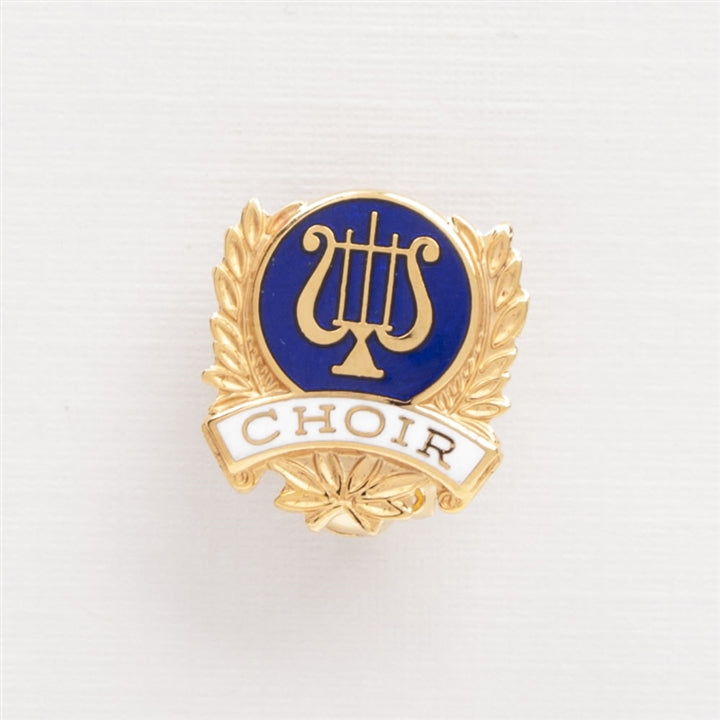 Gold Laurels & Lyre 'Choir' Mini Pin