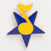 Star & Note Enamel Pin