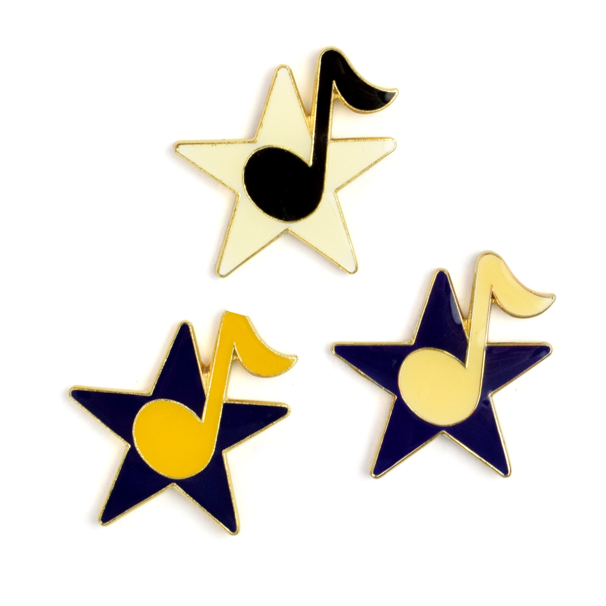 Star & Note Enamel Pin