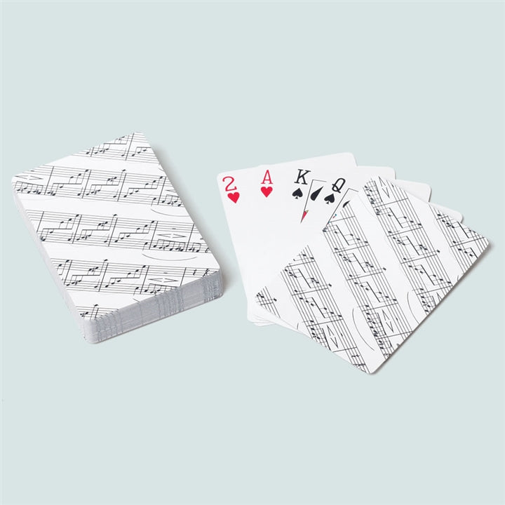 Sheet Music Playing Cards