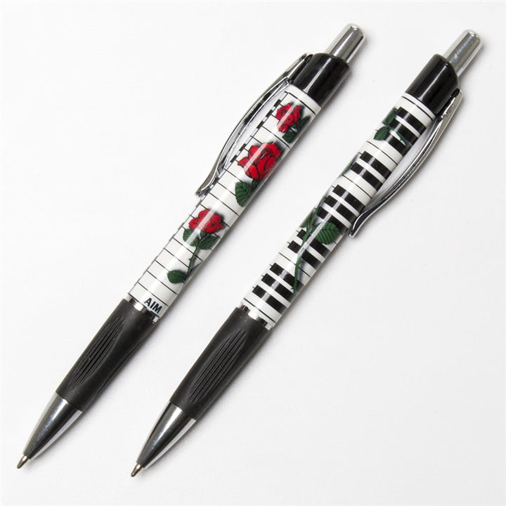 Keyboard & Roses Pen