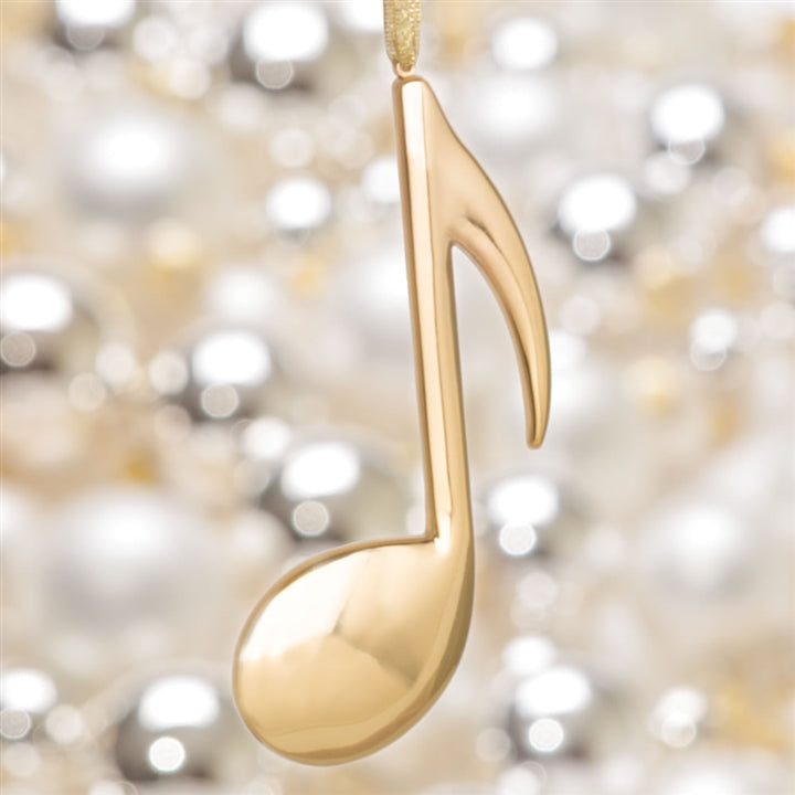 Gold Eighth Note Ornament