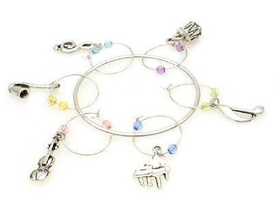 Music Wine Charms