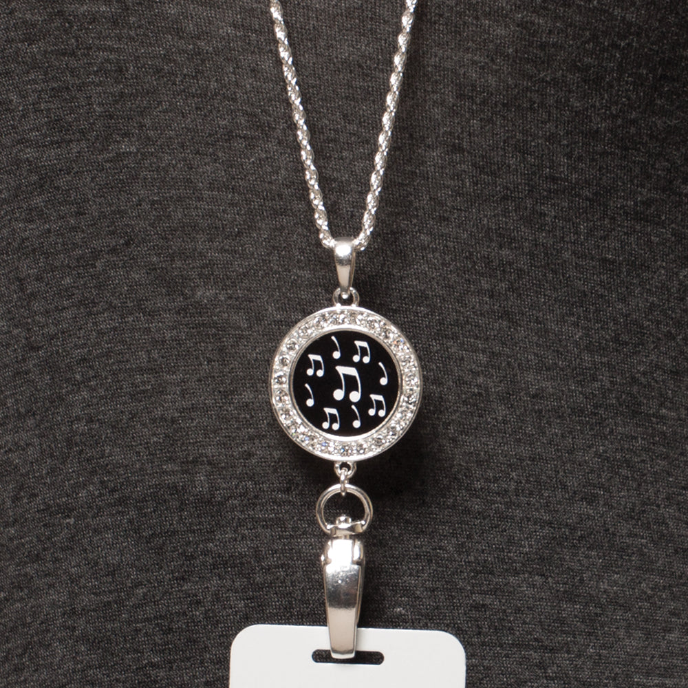 Black Tie Affair Badge Holder Necklace