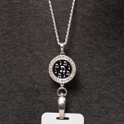 Black Tie Affair Badge Holder Necklace