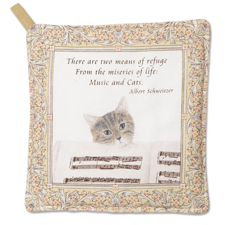 Cats & Music Potholder