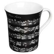 Black Sheet Music Mug
