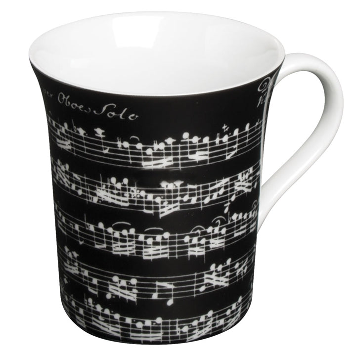 Black Sheet Music Mug