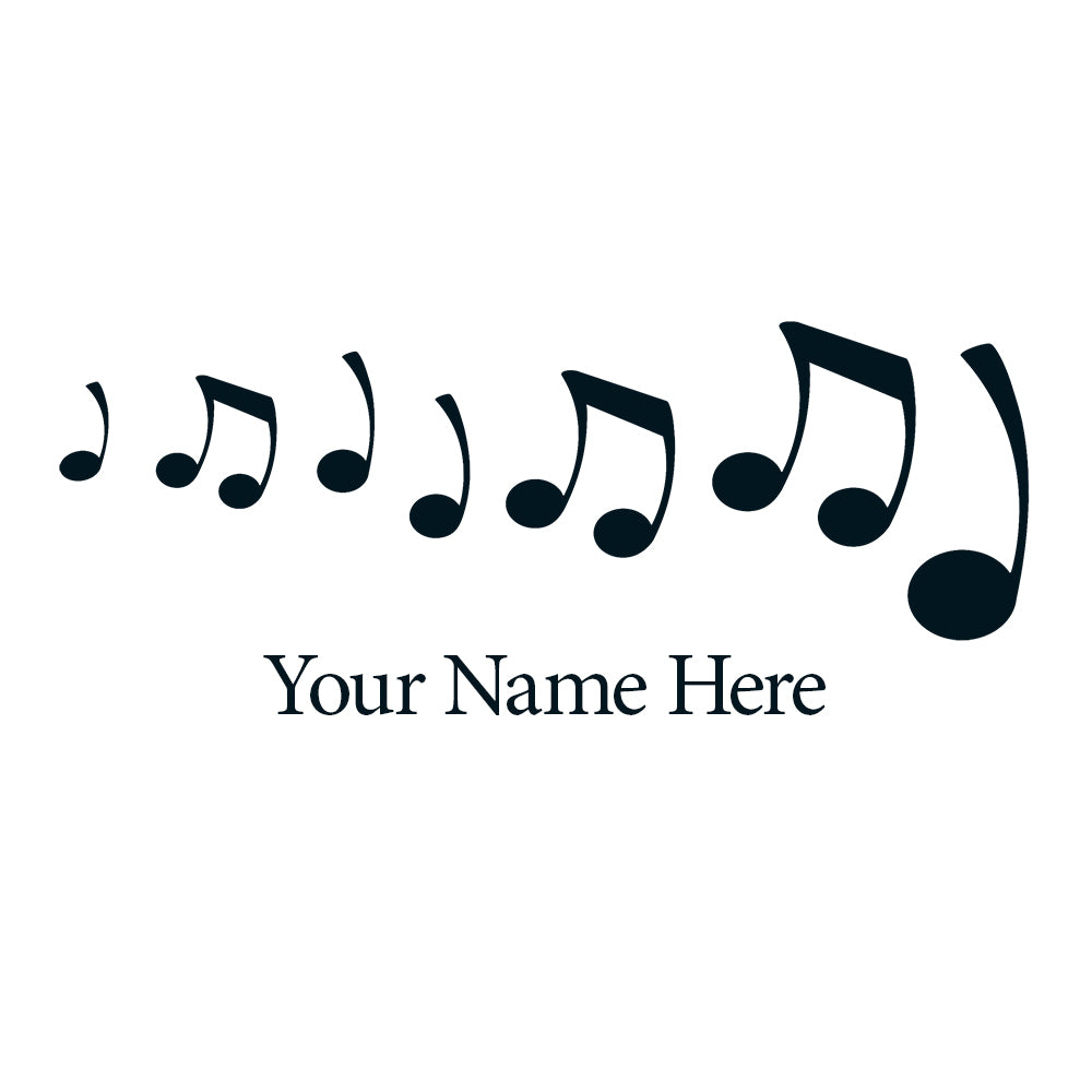 Personalized Black & White Music Design Mug
