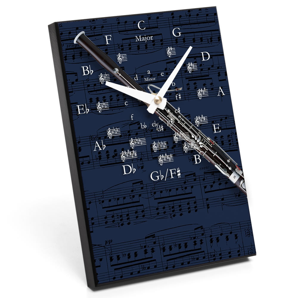 Circle of Fifths & Instrument Design Desk Clock