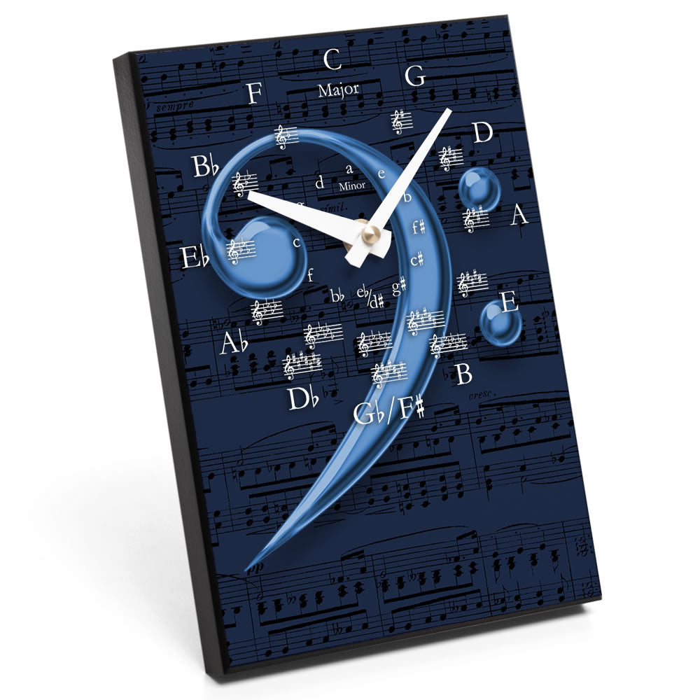 Circle of Fifths & Instrument Design Desk Clock