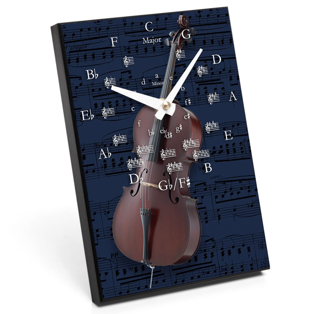 Circle of Fifths & Instrument Design Desk Clock