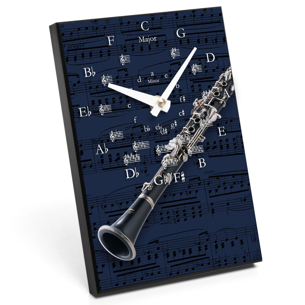 Circle of Fifths & Instrument Design Desk Clock