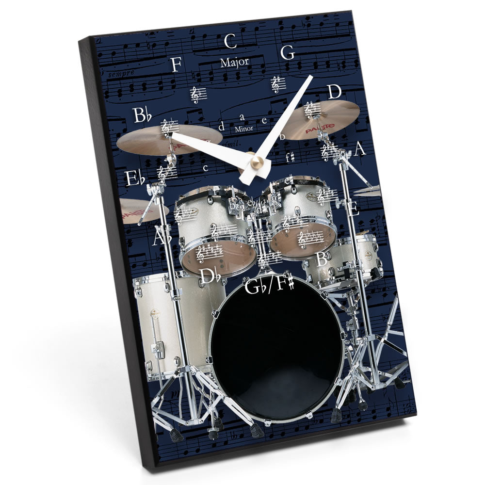 Circle of Fifths & Instrument Design Desk Clock