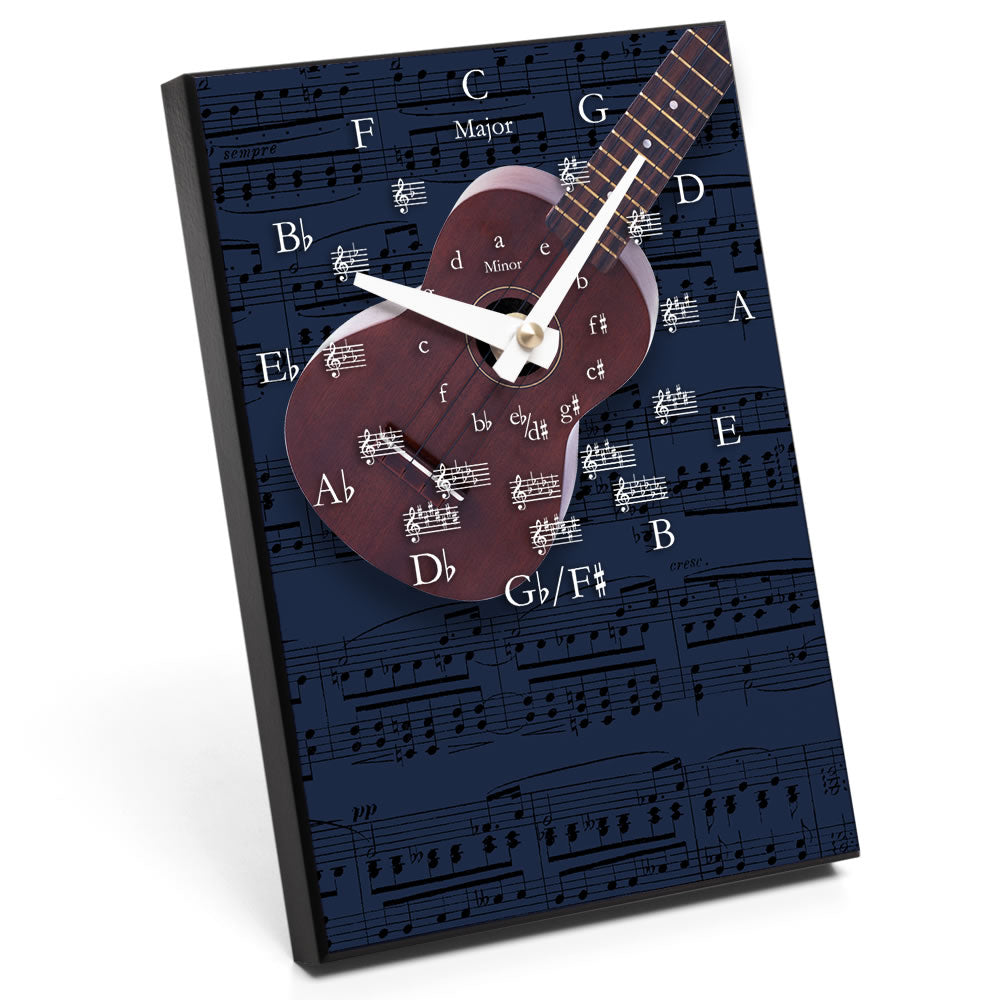 Circle of Fifths & Instrument Design Desk Clock
