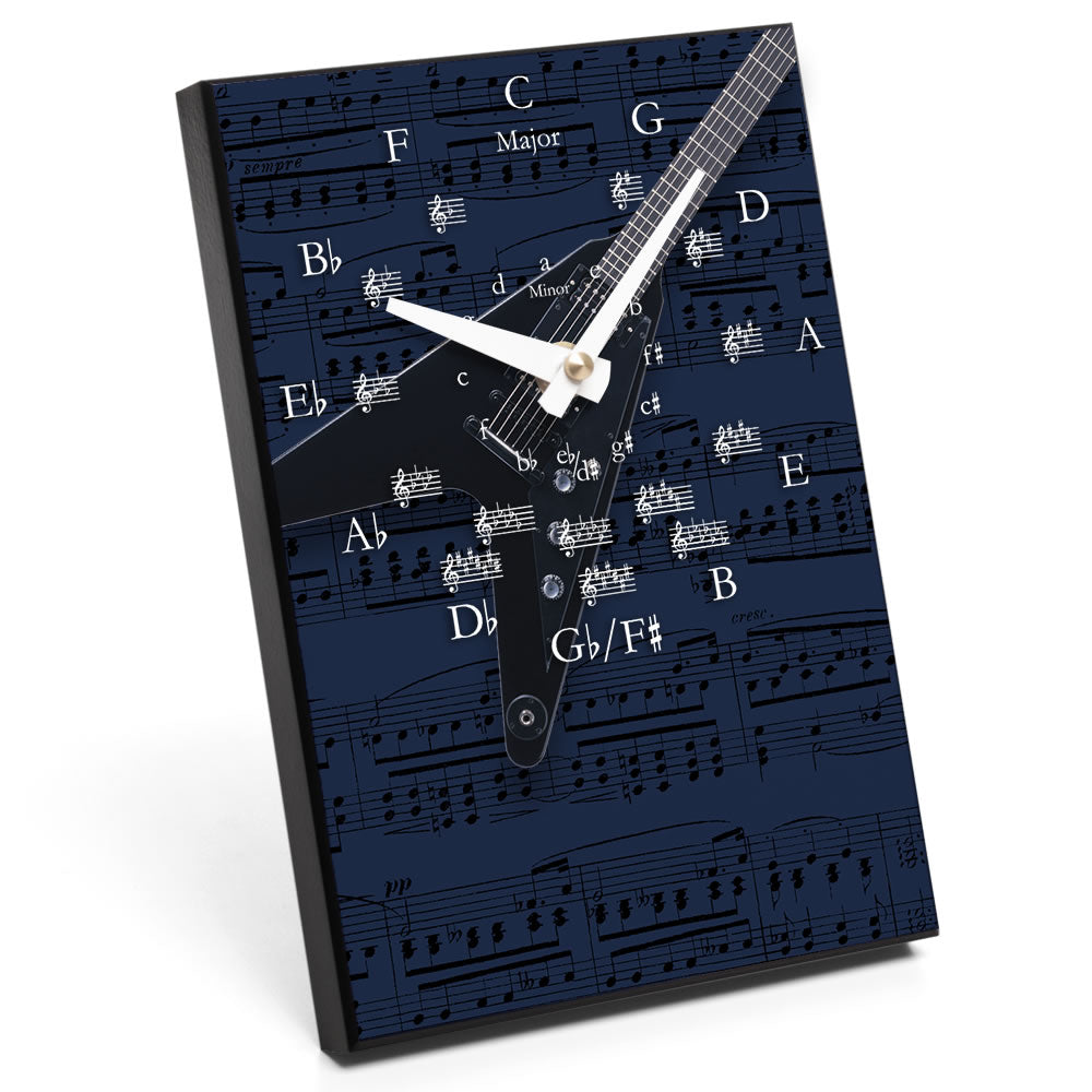 Circle of Fifths & Instrument Design Desk Clock