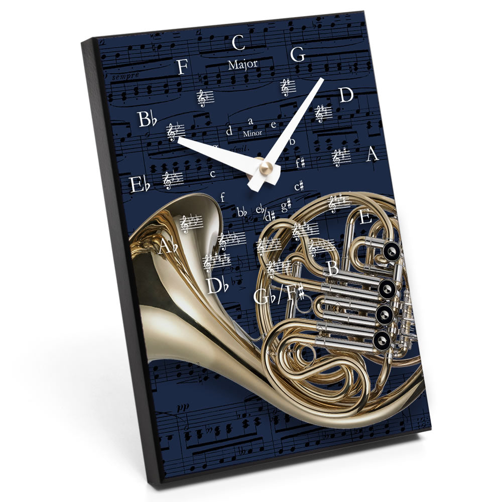 Circle of Fifths & Instrument Design Desk Clock