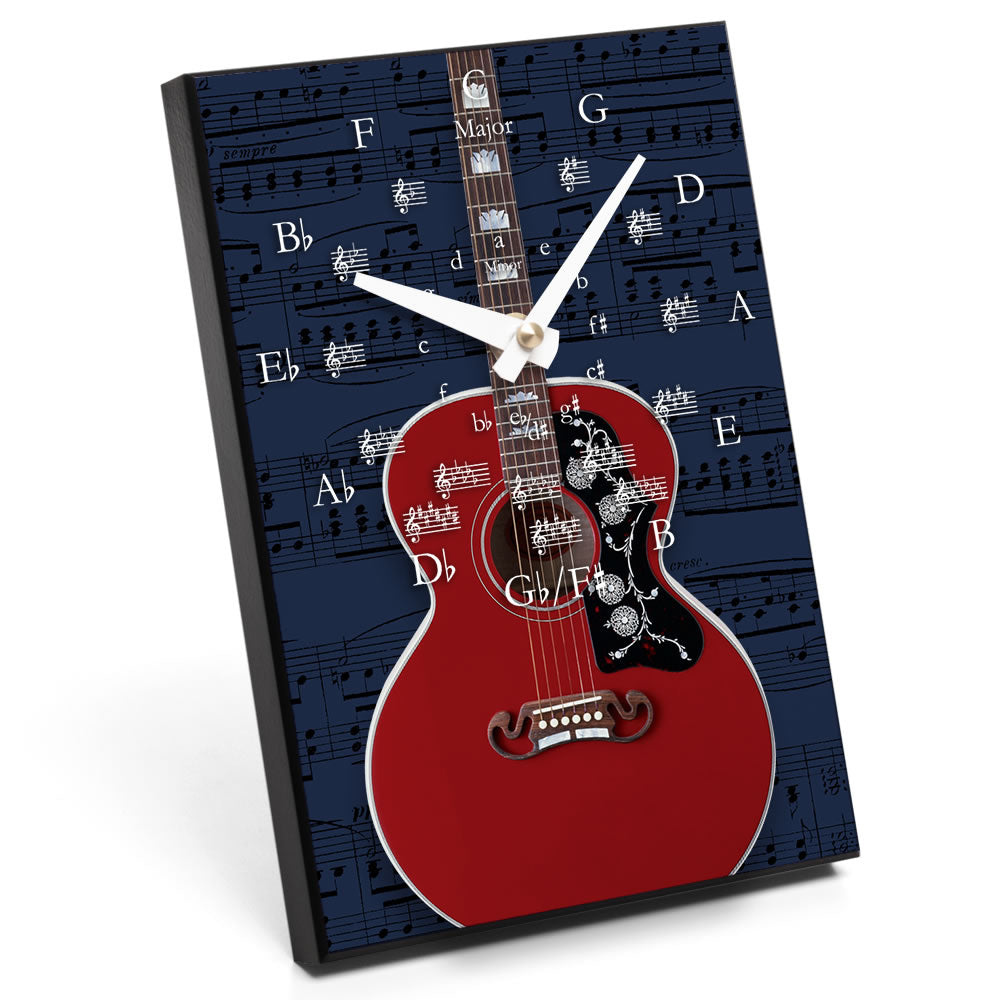 Circle of Fifths & Instrument Design Desk Clock