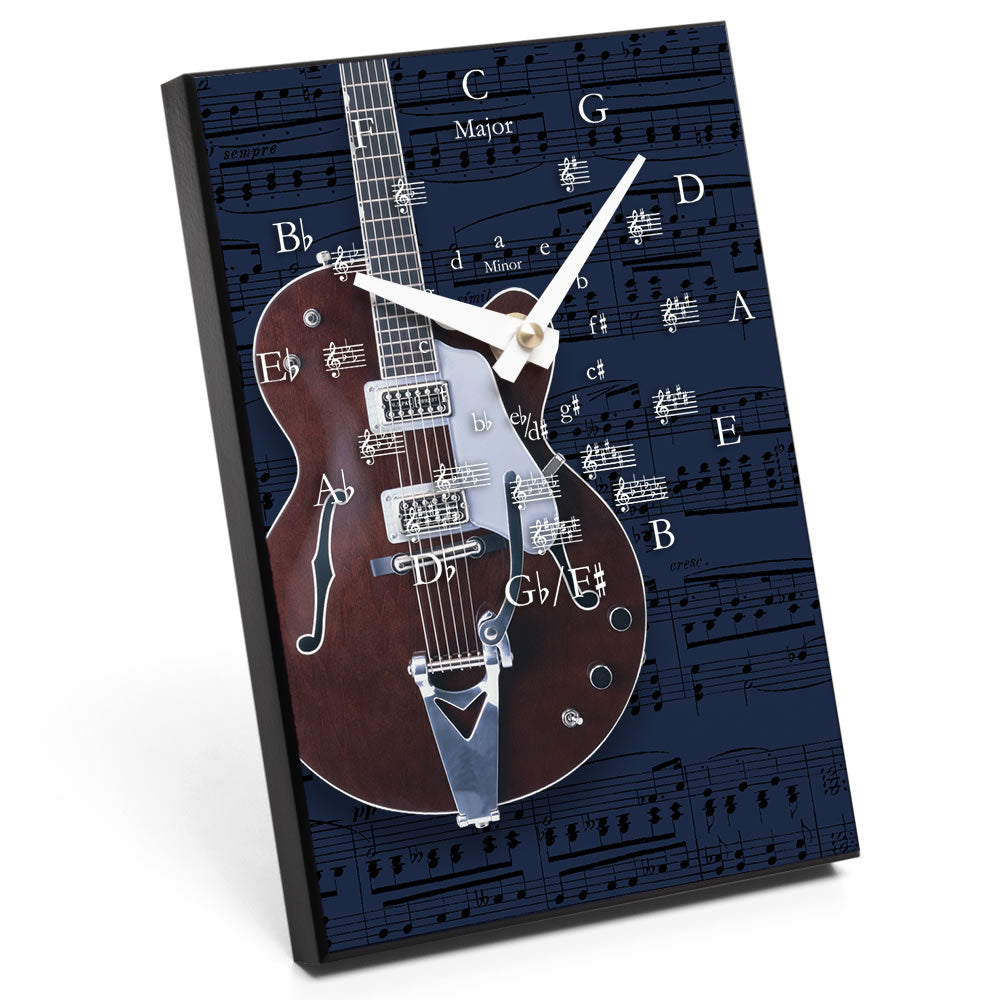 Circle of Fifths & Instrument Design Desk Clock