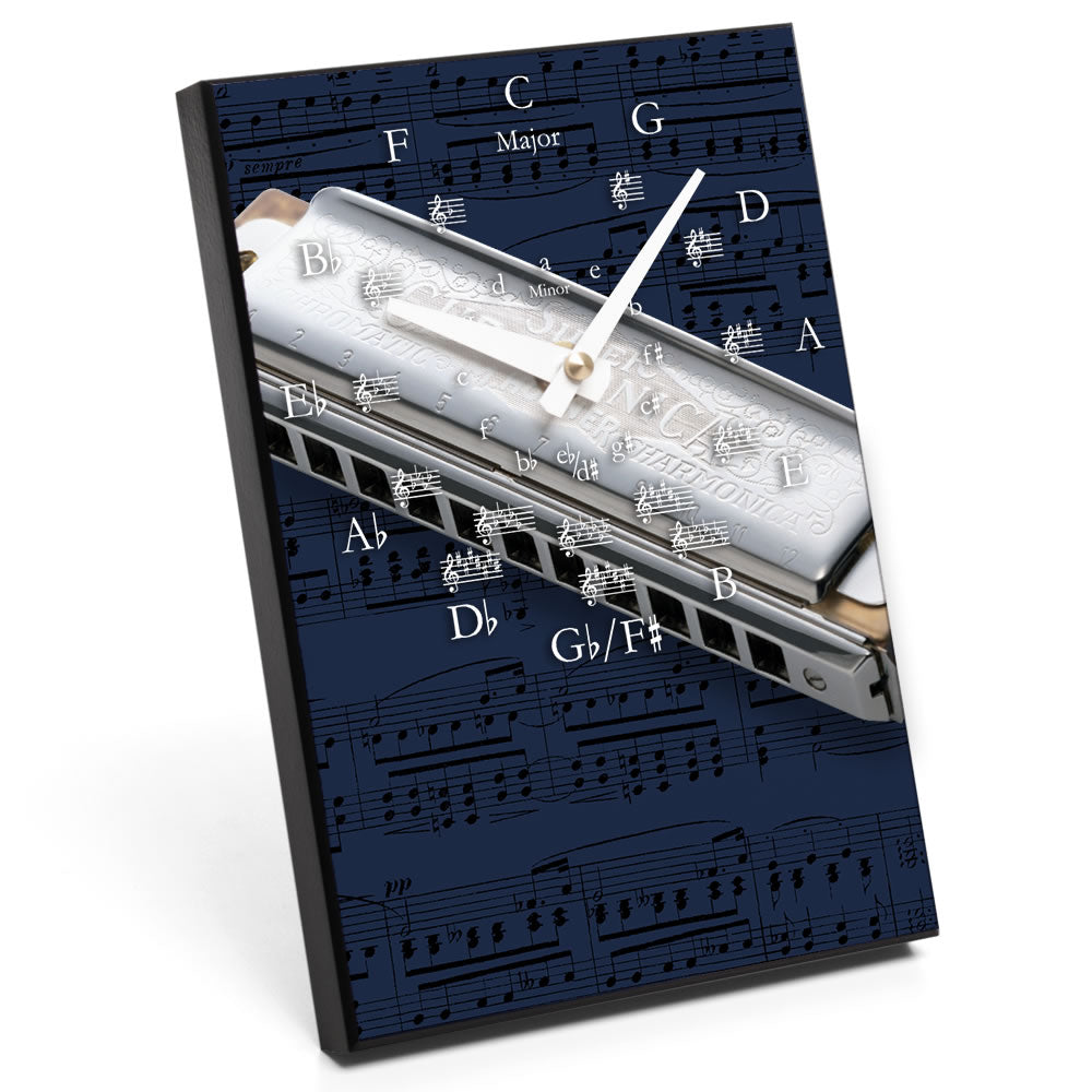 Circle of Fifths & Instrument Design Desk Clock