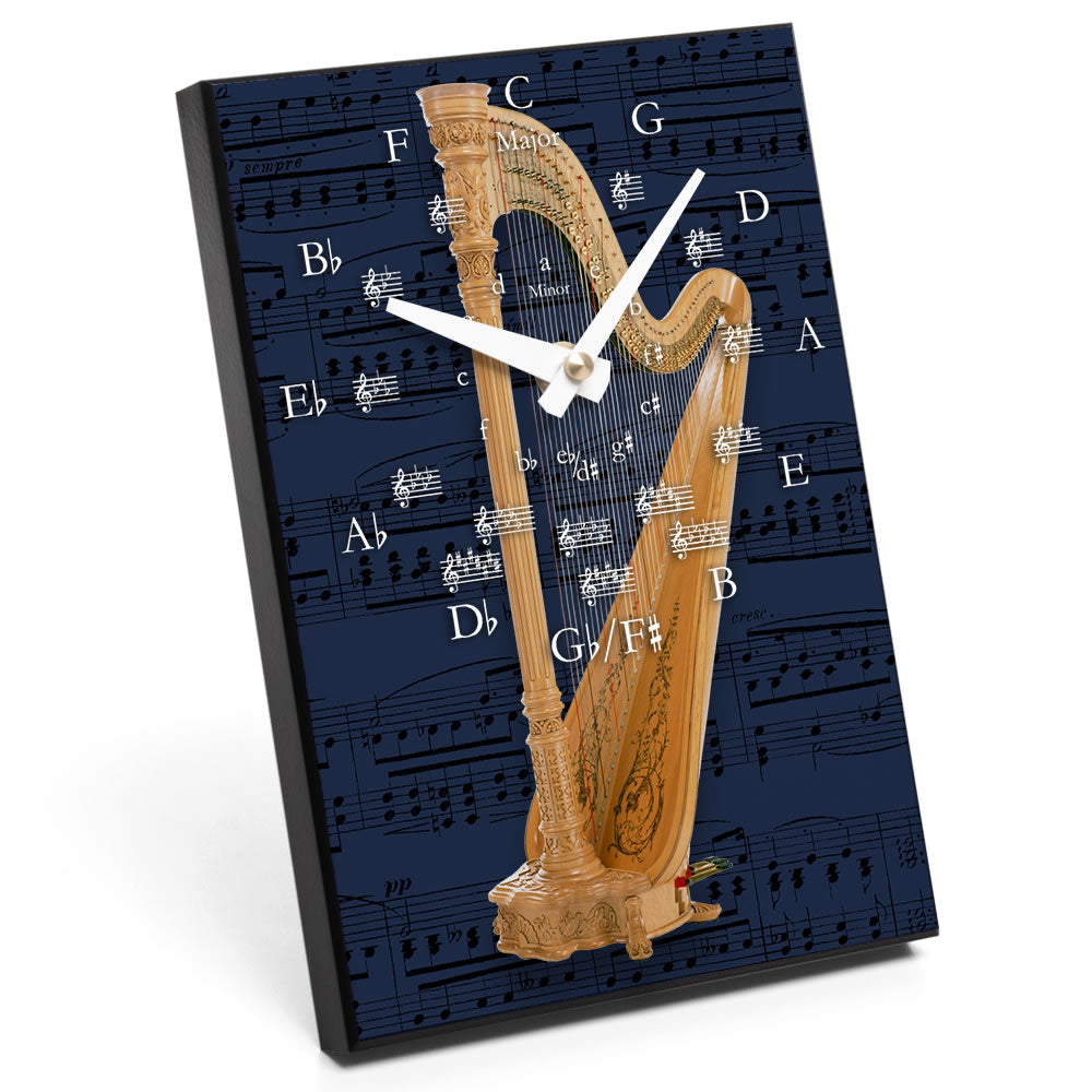 Circle of Fifths & Instrument Design Desk Clock
