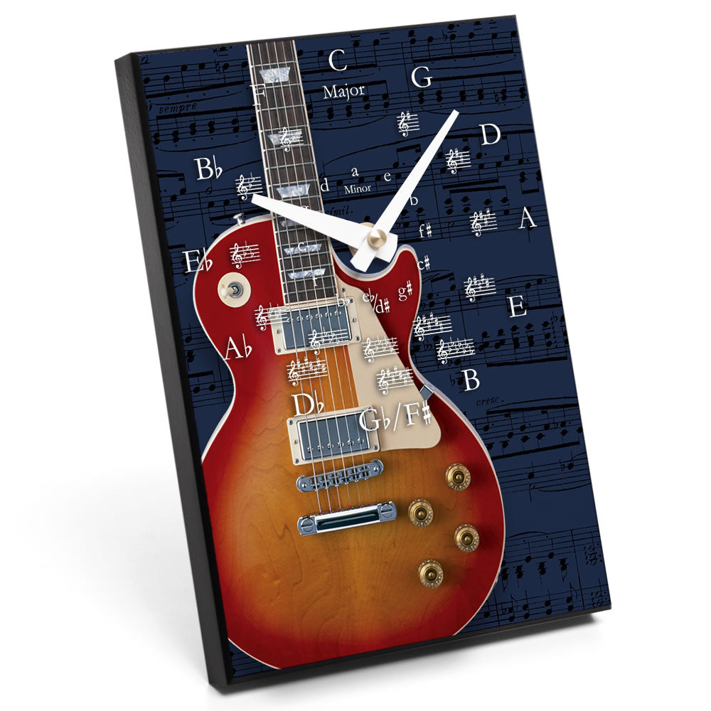 Circle of Fifths & Instrument Design Desk Clock