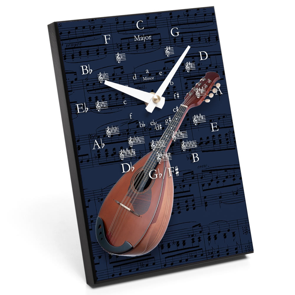 Circle of Fifths & Instrument Design Desk Clock