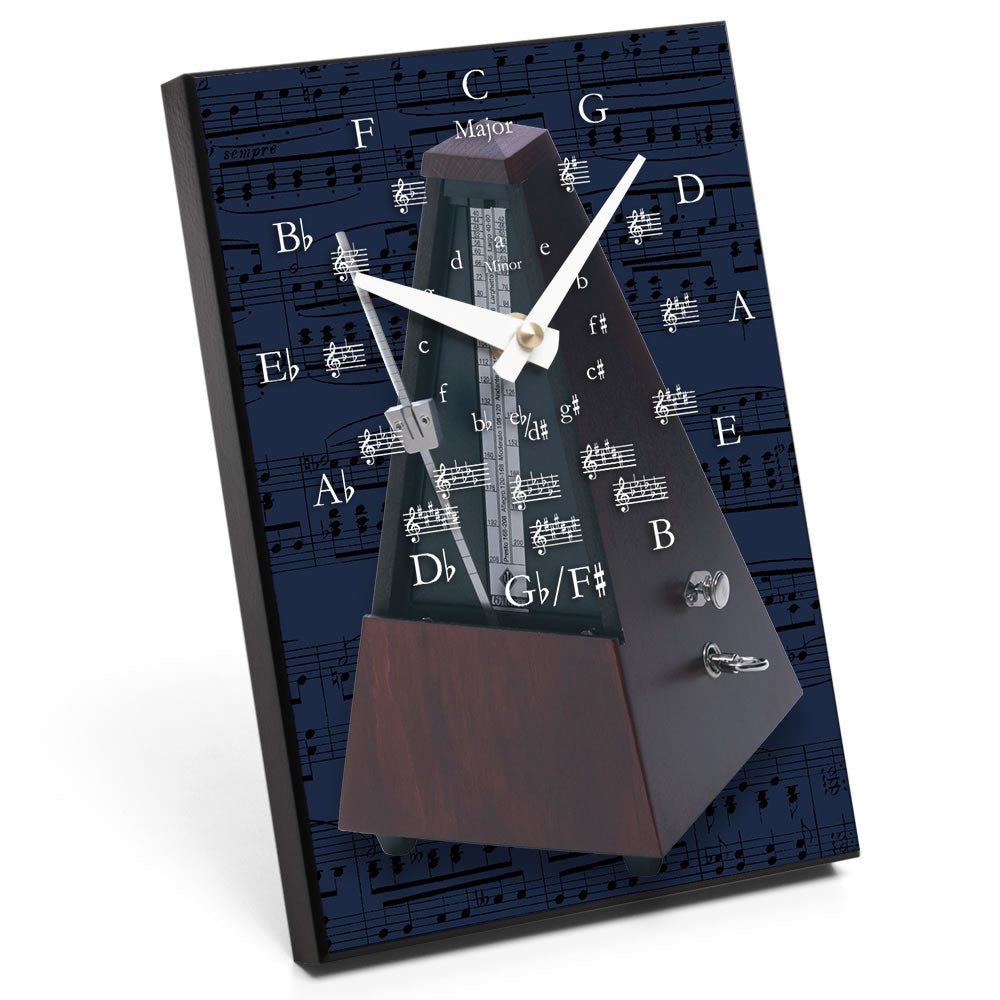 Circle of Fifths & Instrument Design Desk Clock